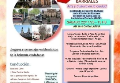 “Crónicas Barriales”, Emisión N° 139, Sábado 22 de Noviembre de 2025