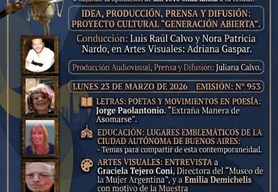 Generación Abierta en Radio: Emisión N° 953,                                          Lunes 23 de Marzo de 2026