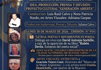 Generación Abierta en Radio: Emisión N° 954,                                          Lunes 30 de Marzo de 2026