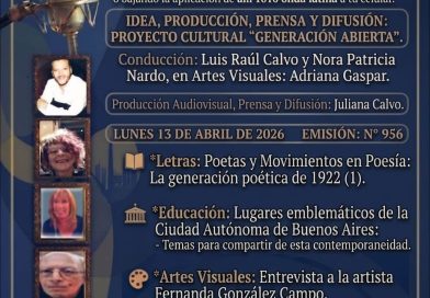 Generación Abierta en Radio: Emisión N° 956,                                          Lunes 13 de Abril de 2026