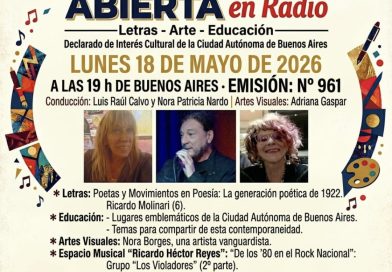 Generación Abierta en Radio: Emisión N° 961,                                          Lunes 18 de Mayo de 2026