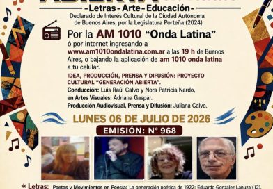 Generación Abierta en Radio: Emisión N° 968,                                          Lunes 06 de Julio de 2026