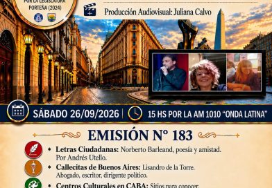 “Crónicas Barriales”, Emisión N°183, Sábado 26 de Septiembre de 2026