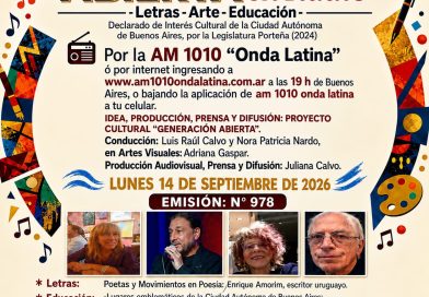 Generación Abierta en Radio: Emisión N° 978,                                          Lunes 14 de Septiembre de 2026