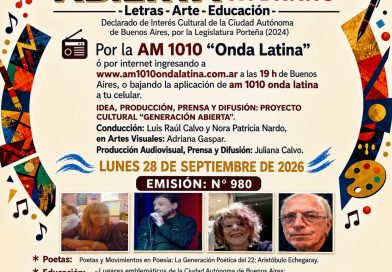 Generación Abierta en Radio: Emisión N° 980,                                          Lunes 28 de Septiembre de 2026