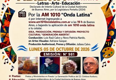 Generación Abierta en Radio: Emisión N° 981,                                          Lunes 05 de Octubre de 2026